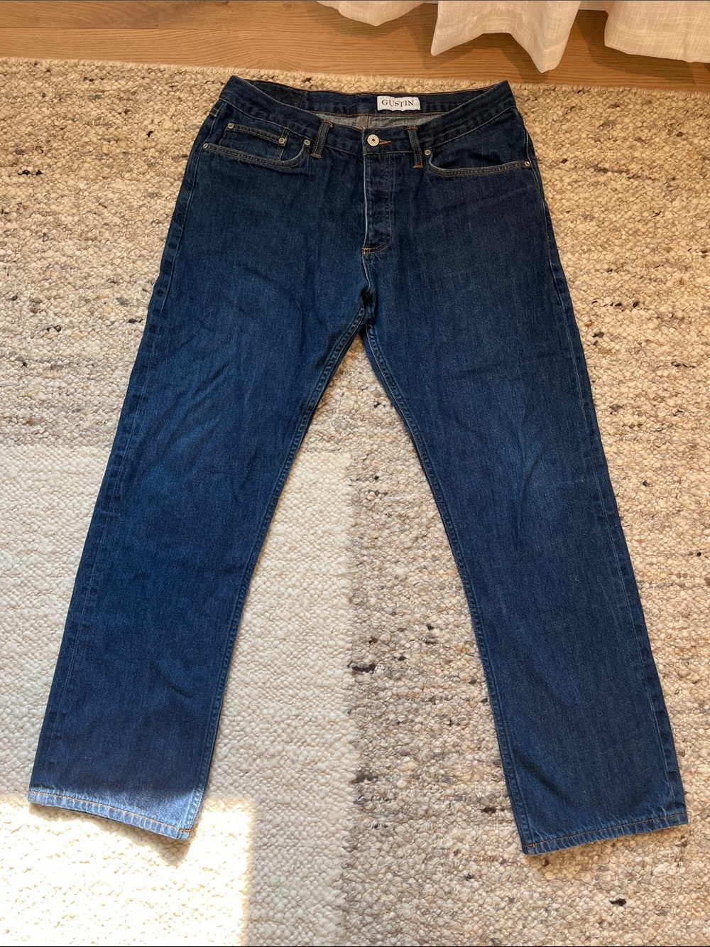 Gustin Indigo Straight-Leg Men’s Jeans